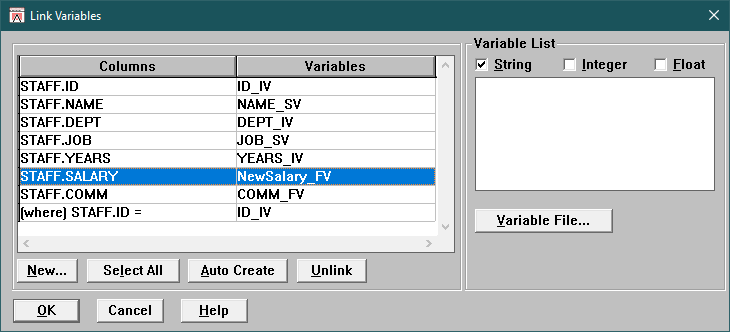 LinkVariableDialogWithNewVariable