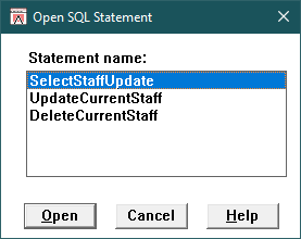 OpenSQLStatement