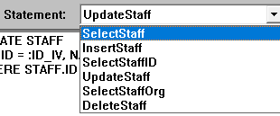 SQLStatementDropDownList